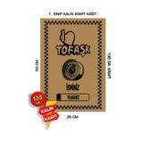 duha trend 35x50 120 Gr. Kraft Kağıt Oto Paspası Kişiye Özel Tofaşak 100 Adet