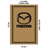 duha trend 35x50 120 Gr. Kraft Kağıt Oto Paspası Mazda 50Adet Yatay 50 Adet Dikey