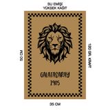 duha trend 35x50 120 Gr. Kraft Kağıt Oto Paspası Şampiyon Galatasaray 50 Adet