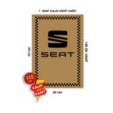 duha trend 35x50 120 Gr. Kraft Kağıt Oto Paspası Seat Dikey 100 Adet