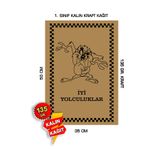 duha trend 35x50 120 Gr. Kraft Kağıt Oto Paspası Tazmanya Canavarı 50 Adet
