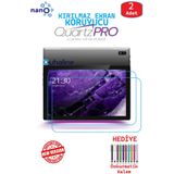 DUHALINE 2 ADET Vorcom QuartzPro QuartzLITE 10.1 Tablet Tam Uyumlu Ekran Koruyucu Cam Nano HD Esnek Kırılmaz