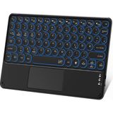 Duhalıne Apple iPad Mini 4 A1538-A1550 7.9" Tablet Için Uyumlu Şarjlı Touchpadli Yuvarlak Tuş Rgb Bluetooth Klavye