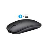 Duhaline Bluetooth Kablosuz Lazer Mouse Honor Pad 9 Tablet İçin Uyumlu Şarjlı Slim Sessiz Tıklama - Siyah