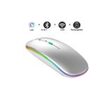 DUHALINE Hometech Alfa 11BT 10.9" Tablet İçin Uyumlu RGB LED Işıklı Bluetooth+2.4Ghz Kablosuz Şarjlı Mouse
