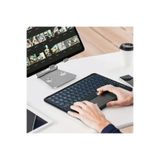 Duhalıne iPad 9.nesil MK2K3TU Pro 5 10.2" Tablet Uyumlu Şarjlı Touchpadli Yuvarlak Tuş Rgb Bluetooth Klavye