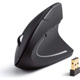 Duhaline Kablosuz Dikey Ergonomik Optik Mouse 1600DPI 6 Tuşlu Vertical Siyah Mouse
