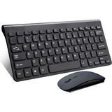 Duhalıne Kablosuz Taşınabilir Klavye ve Mouse Set 2.4ghz Android Telefon / Tablet / Pc/ Tv Box Uyumlu - Siyah