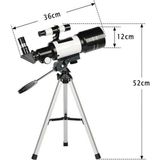 Duhalıne Profesyonel Astronomik Monoklüler 150X Büyütme Teleskop - F30070M - Antrasit - Gri