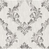 Duka DK.21351-2 Secret Palace Gri Damask Desen Duvar Kağıdı