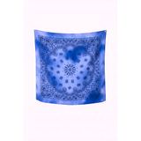 dukart Kadın Pamuklu Fular Gri Geleneksel Paisley Desenli Bandana Eşarp 60x60 cm