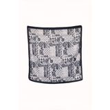 dukart Kadın Pamuklu Fular Mavi Paisley Desenli 60x60 cm