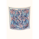 dukart Kadın Pamuklu Fular Şal Paisley Desenli 60x60 cm