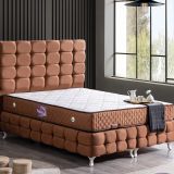 Duke Lüx Baza Başlık Ve Yatak, Açık Kahve 160X200