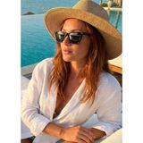 Duke Nickle Unisex Siyah Cat Eye Dalgalı Sap Siyah Uv 400 Cam Güneş Gözlüğü - Standart