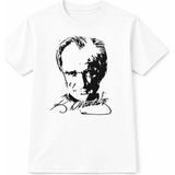 Dükkan Artı Atatürk Baskılı Tişört - Beyaz - 11 - 12 Yaş