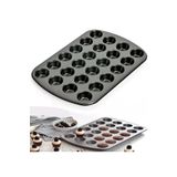 Dükkanönü 2 Adet Metal 24 Bölmeli Dayanıklı Çok Amaçlı Muffin Cupcake Kapkek Tartolet Fırın Kalıbı