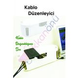Dükkanönü Kablo Düzenleyici Çoklu Priz Kutusu Kablo Organizer