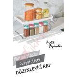 Dükkanönü Simple Dolap Içi Organizer Raf Mutfak Masası Tezgah Üstü Düzenleyici