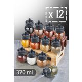 Dükkanönü Titiz Kc-264 Marken 370 ml 12li Baharatlık Gri