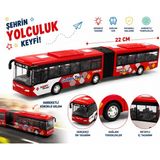 Duman 22 cm Körüklü Şehir Otobüsü Oyuncak - Kırmızı