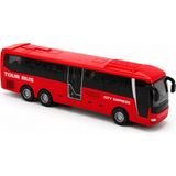 Duman Çek Bırak Tour Bus Oyuncak Otobüs – 15 cm - Kırmızı