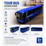 Duman Çek Bırak Tour Bus Oyuncak Otobüs – 15 cm
