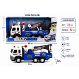 Duman City Truck Işıklı Müzikli Kurtarma Kamyonu – Hareketli Vinçli Oyuncak Çekici (35 Cm)