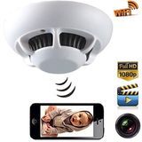 Duman Dedektörü WiFi Kamera Cep Telefondan Uzaktan izlemeli 1080P HD