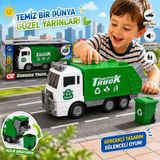 Duman Geri Dönüşüm Çöp Kamyonu Oyuncağı – Açılır Arka Kapaklı Çöp Toplama Aracı 3+ Yaş çarp dön özellikli