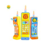 Duman Oyuncak Işıklı Müzikli Tuşlu Oyuncak Telefon – Retro Tasarım - Renkli