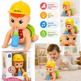 Duman Oyuncak Lovely Doll Emekleyen Biberonlu Bebek Oyuncak – Işıklı & Müzikli Eğlenceli Oyuncak (3+ Yaş) - Çok Renkli