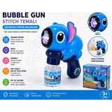 Duman Oyuncak 💙 Stitch Baloncuk Tabancası – Işıklı ve Müzikli Bubble Gun - Mavi