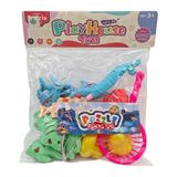 Duman Playhouse Toys Manyetik Balık Tutma Oyunu – Olta ve Kepçeli Eğitici Balık Avı Seti 3+ Yaş - Çok Renkli