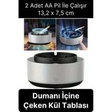 Dumanı İçine Çeken Kül Tablası Akıllı Koku Hava Temizleyici Kokusuz Küllük Filtreli Arabada Ev Ofis