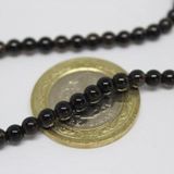 Dumanlı Kuvars Taşı YARIM Dizi 4mm (18cm uzunluğundadır)