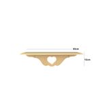 Dumbo Butik Ahşap Boyanabilir Ham Mdf Kalpli Raf, 60x12cm