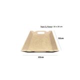 Dumbo Butik Ahşap Boyanabilir Ham Mdf Küçük Tepsi, 22x32cm