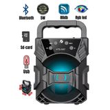 DUMKAY 5 Saat Kts-1057 Bluetooth Kablosuz Hoparlör Ses Topu Müzik Çalar Mini Hoparlör 2 Yıl Yok Siyah İtha