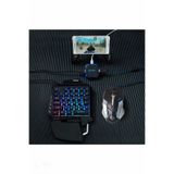 DUMKAY Pubg Klavye Jchf-68s 5 In 1 Klavye Mouse Bağlantılı Mobil Oyun Seti Konsolu Bluetooth