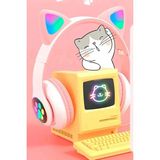 Dunai Kulak Üstü Bluetooth Kulaklık - Renk: Pembe, Bluetooth Versiyon: 5.0, Mikrofon, Özellik: Kablolu - Renkli