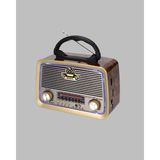 Dunai Store Ahşap Nostaljik Radyo Bluetooth USB Sd Kart Destekli - Renkli
