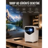 Dunai Taşınabilir Android Projeksiyon Wifi Destekli 4K Multimedia Tabanlı Ev ve Ofis Tipi