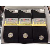Dünda Erkek Cotton Tenis Çorabı-Cotton Terry Sports Socks- 6 Adet - (40-44 Beden)-Dikişsiz -Parfümlü-Soft Yıkama - Siyah