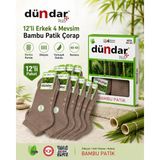 Dündar 12’li Erkek Bambu Soket Patik 4 Mevsim Nefes Alan Çorap - 40 - 44 - Vizon
