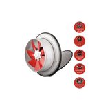 Dündar 20 cm K 20 50 W 600m3/h 1425D 220/230V Monofaze Ev Pencere Tipi Kapaklı Aksiyal Fan Aspiratör