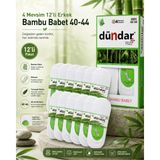 Dündar 4 Mevsim 12’li Erkek Bambu Babet 40-44 Kaymaz Silikonlu Nefes Alan Ince Babet Çorabı - 40 - 44 - Beyaz