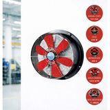 Dündar 49.5 cm SM 50 215 watt 6900 m3/h 1300 DD 220/230 volt Monofaze Aksiyal Tip Sanayi Fanı Aspiratörü
