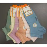 Dündar 8047 Kız Çocuk Pastel Renkli Modal Patik Çorap 12 Adet