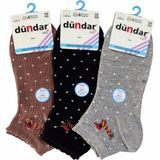 Dündar Çorap 4308 Dündar Kadın Cotton Patik M-0 - Karışık